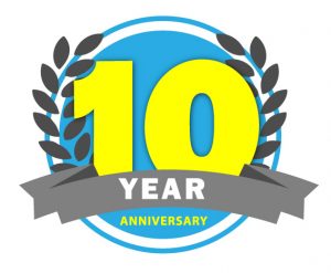 10 Year Anniversary Badge